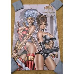 Avengelyne Glory Poster Maximum Press 1995 Rob Liefeld Vintage 34x24 Inch